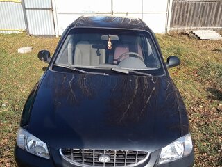 2007 Hyundai Accent ТагАЗ II, чёрный, 305000 рублей, вид 1
