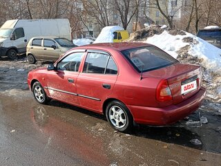 2005 Hyundai Accent ТагАЗ II, красный, 300000 рублей, вид 5