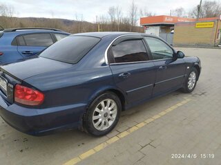 2006 Hyundai Sonata ТагАЗ IV (EF) Рестайлинг, синий, 250000 рублей, вид 5