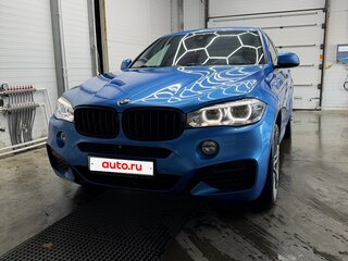 2017 BMW X6 40d II (F16), синий, 4100000 рублей, вид 1
