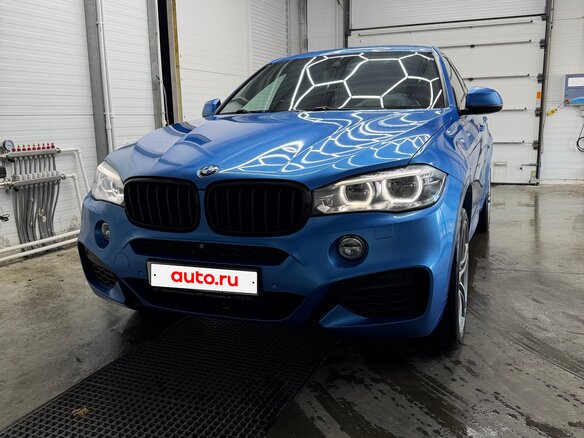 2017 BMW X6 40d II (F16), синий, 4100000 рублей