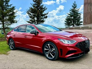 2021 Hyundai Sonata VIII (DN8), красный, 2330000 рублей, вид 2