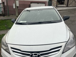 2016 Hyundai Solaris I Рестайлинг, белый, 950000 рублей, вид 4