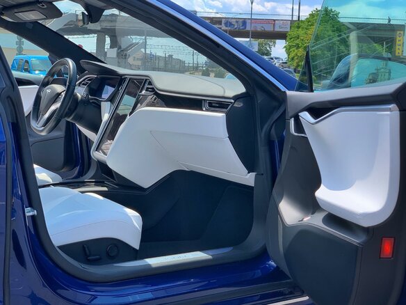2017 Tesla Model S P100D I Рестайлинг, синий - вид 9