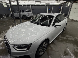 2020 Audi A4 45 TFSI V (B9) Рестайлинг, белый, 3490000 рублей, вид 4