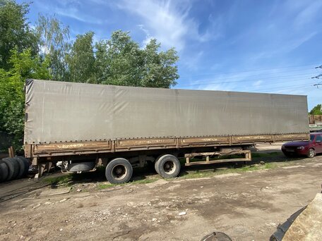 2003 МАЗ Полуприцеп тентованный, синий, 150000 рублей, вид 2