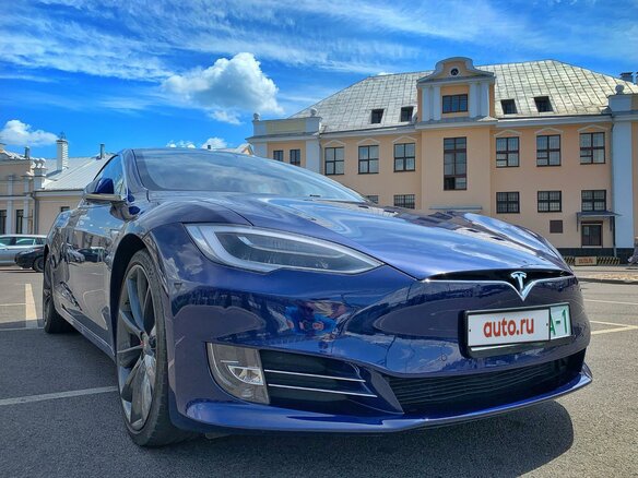 2017 Tesla Model S P100D I Рестайлинг, синий - вид 36