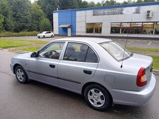 2008 Hyundai Accent ТагАЗ II, серебристый, 450000 рублей, вид 4