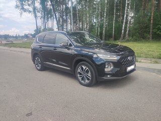 2019 Hyundai Santa Fe IV, чёрный, 3500000 рублей, вид 1