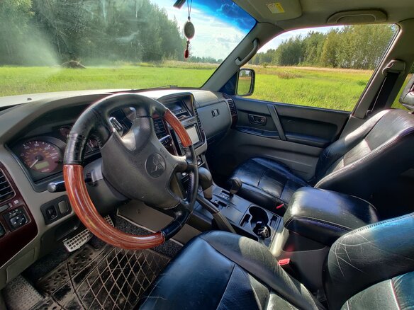 2001 Mitsubishi Montero III, серый, 680000 рублей - вид 7