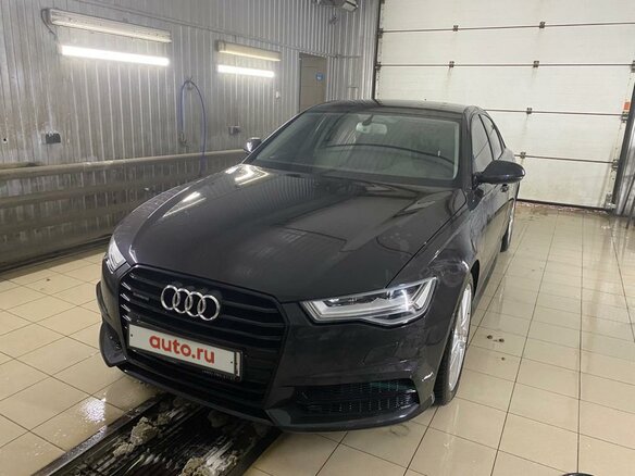 2017 Audi A6 IV (C7) Рестайлинг, серый - вид 2