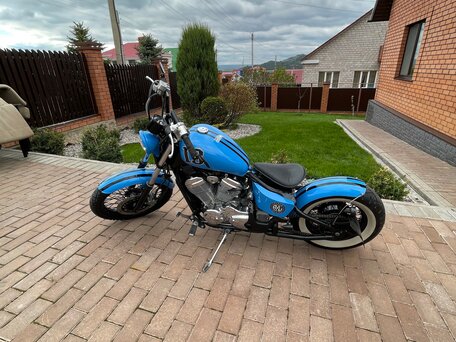 1999 Honda Steed 400, голубой, 400000 рублей, вид 3