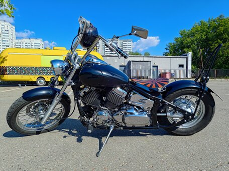 2004 Yamaha XVS650 Drag Star, чёрный, 480000 рублей, вид 1