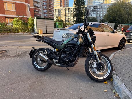 2024 Benelli Leoncino 500 Trail, зелёный, 400000 рублей, вид 2
