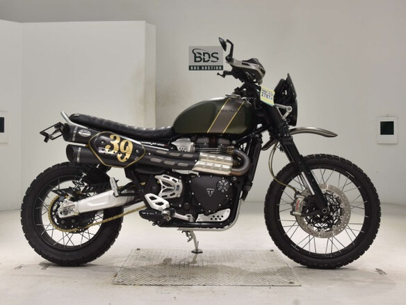 2021 Triumph Scrambler, зелёный, 1100000 рублей