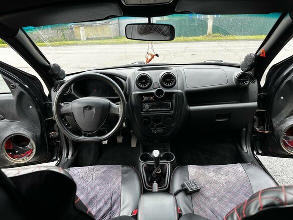 2012 Lada (ВАЗ) Granta I, чёрный, 550000 рублей - вид 16