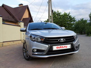 2016 Lada (ВАЗ) Vesta I, серебристый, 920000 рублей, вид 4