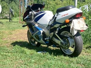 1999 Suzuki GSX-R 750, синий, 380000 рублей, вид 2