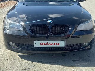 2007 BMW 5 серии 520i V (E60/E61) Рестайлинг, чёрный, 1250000 рублей, вид 1