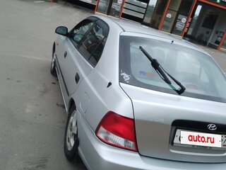 2002 Hyundai Accent II, серебристый, 320000 рублей, вид 5
