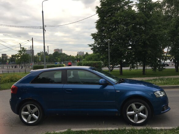 2008 Audi A3 II (8P) Рестайлинг 2, синий - вид 4
