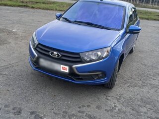 2019 Lada (ВАЗ) Granta I Рестайлинг, синий, 550000 рублей, вид 2