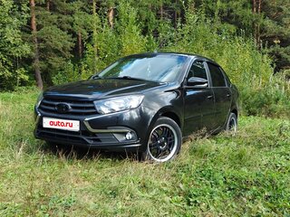2018 Lada (ВАЗ) Granta I Рестайлинг, чёрный, 700000 рублей, вид 1