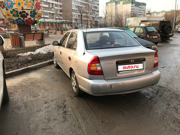 2005 Hyundai Accent ТагАЗ II, серый, 390000 рублей - вид 12