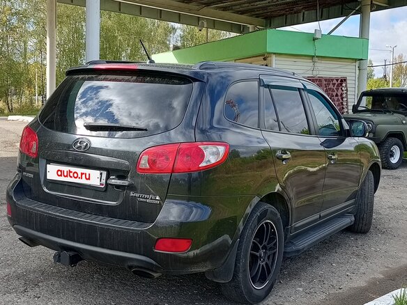 2008 Hyundai Santa Fe II, чёрный, 1150000 рублей - вид 4