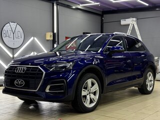 2021 Audi Q5 45 TFSI II (FY) Рестайлинг, синий, 4500000 рублей, вид 4