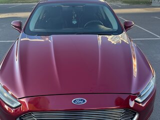 2014 Ford Fusion (North America) II, красный, 1250000 рублей, вид 4
