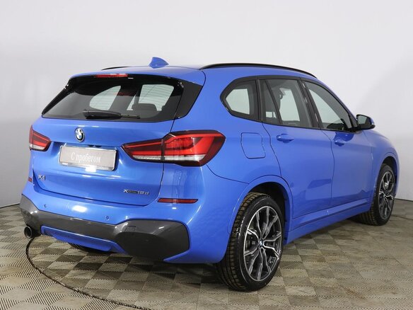 2020 BMW X1 18d xDrive II (F48) Рестайлинг, синий - вид 4