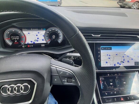 2020 Audi Q8 45 TDI I (4M), бежевый, 6300000 рублей - вид 13