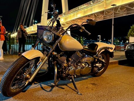 1996 Yamaha XVS400 Drag Star, белый, 340000 рублей, вид 5
