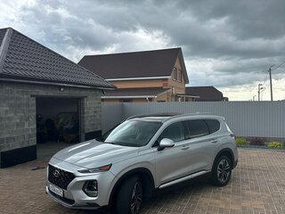 2019 Hyundai Santa Fe IV, серый, 3180000 рублей, вид 4