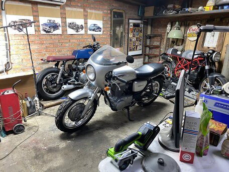 1997 Suzuki ST 400 Tempter, серебристый, 350000 рублей, вид 1