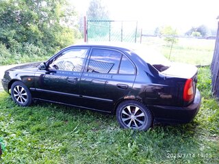 2005 Hyundai Accent ТагАЗ II, чёрный, 140000 рублей, вид 3