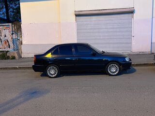 2008 Hyundai Accent ТагАЗ II, чёрный, 310000 рублей, вид 1