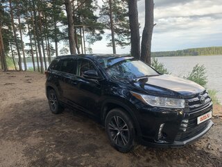 2017 Toyota Highlander III (XU50) Рестайлинг, чёрный, 3500000 рублей, вид 3
