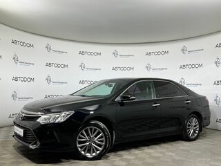 2016 Toyota Camry VII (XV50) Рестайлинг, чёрный, 1849900 рублей, вид 1