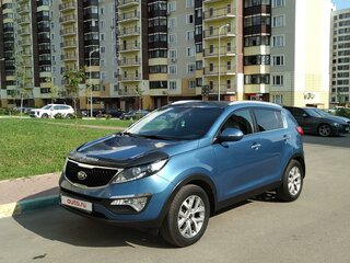 2014 Kia Sportage III Рестайлинг, синий, 1500000 рублей, вид 2