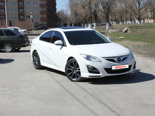 2011 Mazda 6 II (GH) Рестайлинг, белый, 850000 рублей, вид 1