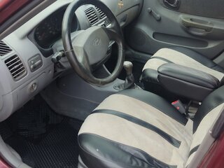 2006 Hyundai Accent ТагАЗ II, красный, 450000 рублей, вид 5