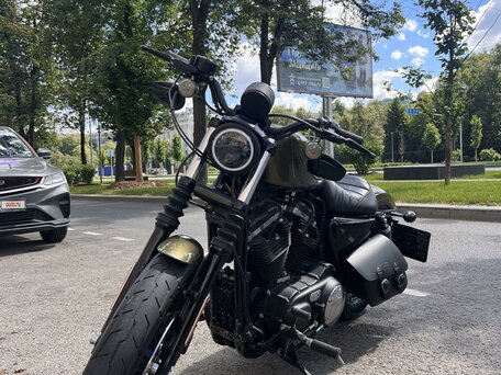 2017 Harley-Davidson Sportster 883, зелёный, 950000 рублей, вид 3