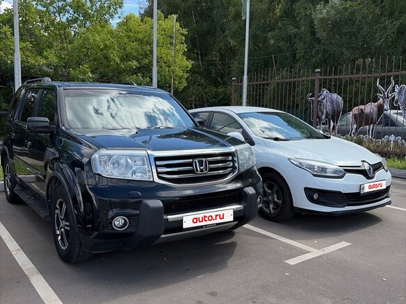 2012 Honda Pilot II Рестайлинг, чёрный