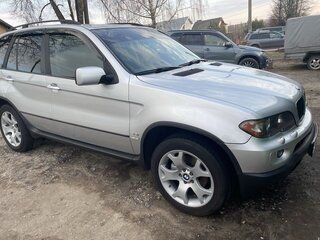 2004 BMW X5 3.0i I (E53) Рестайлинг, серебристый, 1500000 рублей, вид 4