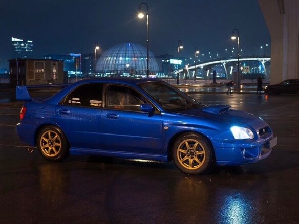 2003 Subaru Impreza II Рестайлинг 1, синий, 950000 рублей - вид 2