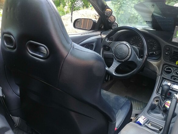 1997 Mitsubishi Eclipse II, чёрный, 2450001 рублей - вид 13