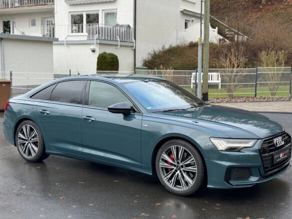 2023 Audi A6 45 TDI V (C8), зелёный, 6320000 рублей - вид 4