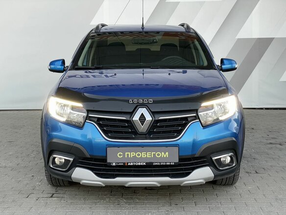 2020 Renault Logan Stepway II Рестайлинг, синий, 1158000 рублей - вид 1